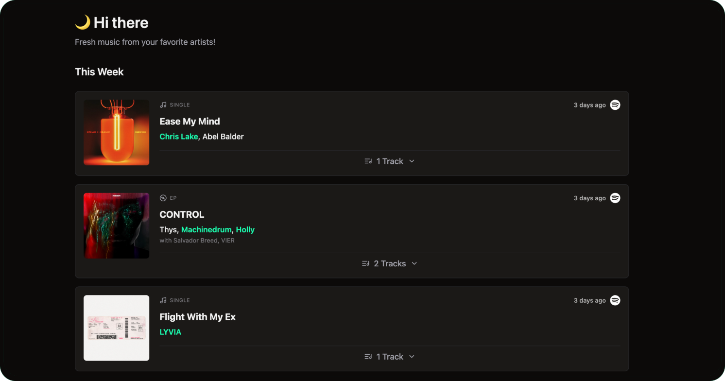 Early Access to Music Screenshot